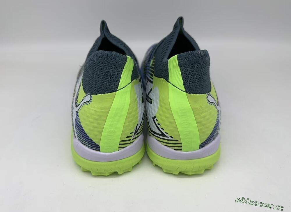 Men's Puma Future Ultimate TF Artificial Turf Low-Tops Football Shoes - Black/Yellow/Blue