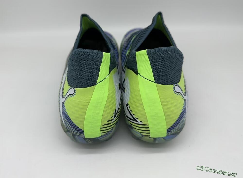 Men's Puma Future Ultimate FG Firm Ground Low-Tops Football Boots - Black/Yellow/Blue