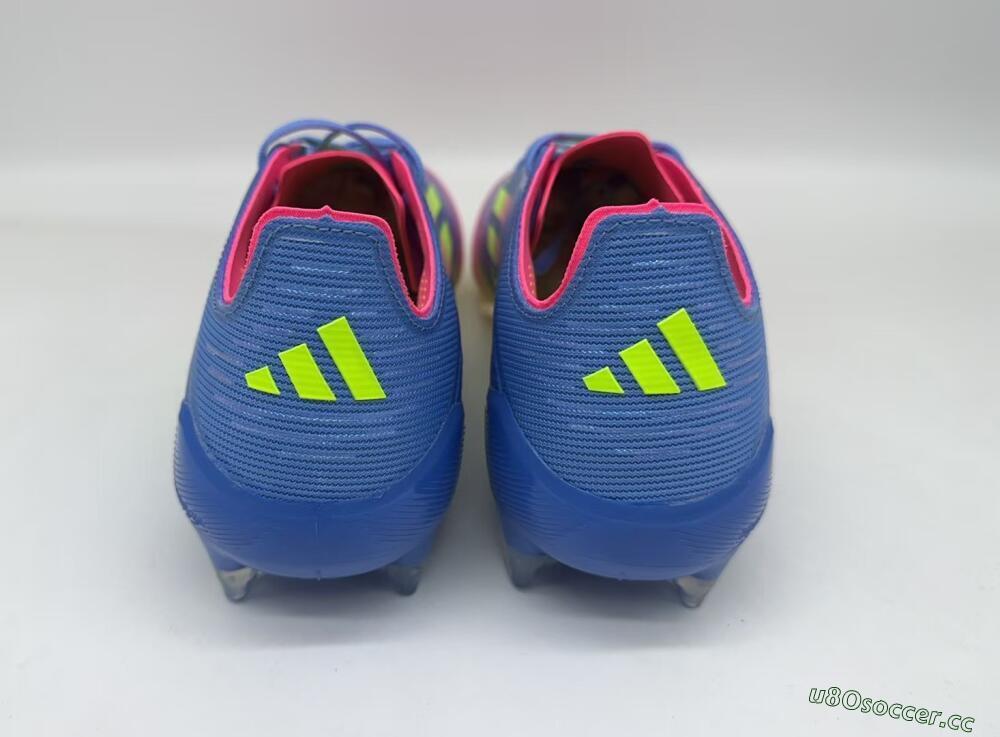 Men's Adidas F50 Elite TF Artificial Turf Low-Tops Football Shoes - Blue/Pink/Yellow