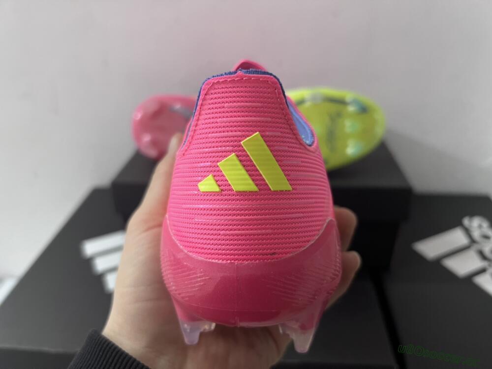 Men's Adidas F50 Elite FG Firm Ground Low-Tops Football Boots - Red/Yellow/Blue