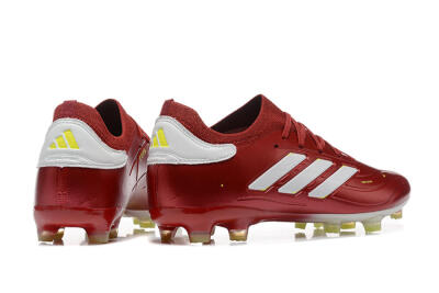 Men's Adidas Copa Pure 2+ FG Firm Ground Low-Tops Football Boots - Red/White/Yellow