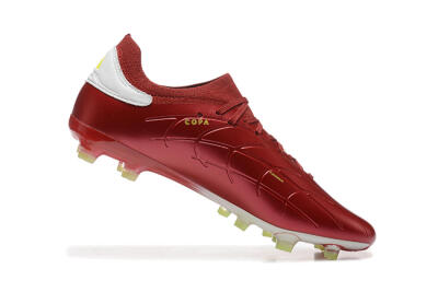 Men's Adidas Copa Pure 2+ FG Firm Ground Low-Tops Football Boots - Red/White/Yellow