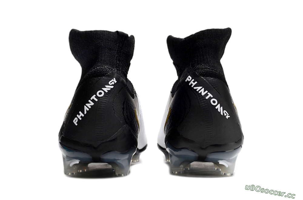 Men's Nike Phantom Luna Elite AG Artificial Grass High-Tops Football Boots - White/Black/Gold 5