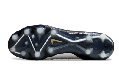 Men's Nike Phantom Luna Elite AG Artificial Grass High-Tops Football Boots - White/Black/Gold