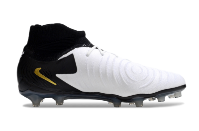Men's Nike Phantom Luna Elite AG Artificial Grass High-Tops Football Boots - White/Black/Gold