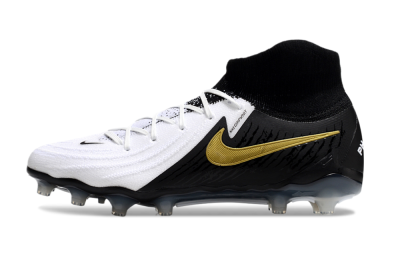 Men's Nike Phantom Luna Elite AG Artificial Grass High-Tops Football Boots - White/Black/Gold