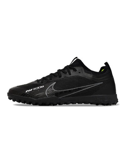 Unisex Nike Air Zoom Mercurial Vapor 15 Pro TF Artificial Turf Low-Tops Football Shoes - Black/Grey/Yellow