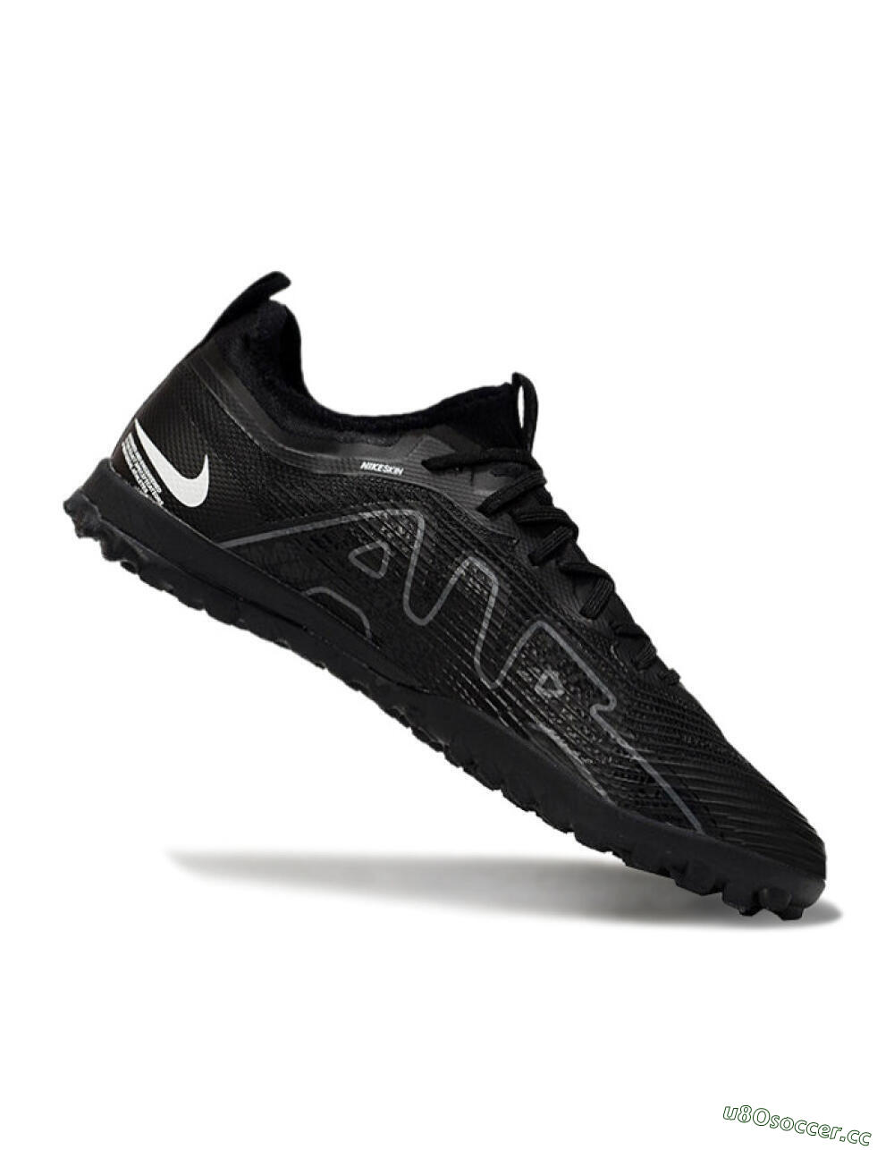 Unisex Nike Air Zoom Mercurial Vapor 15 Pro TF Artificial Turf Low-Tops Football Shoes - Black/Grey/Yellow 4