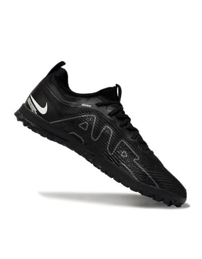 Unisex Nike Air Zoom Mercurial Vapor 15 Pro TF Artificial Turf Low-Tops Football Shoes - Black/Grey/Yellow