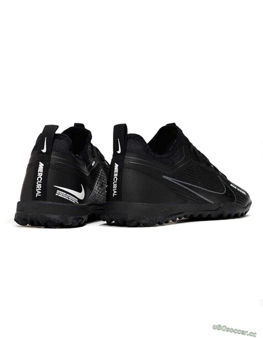 Unisex Nike Air Zoom Mercurial Vapor 15 Pro TF Artificial Turf Low-Tops Football Shoes - Black/Grey/Yellow 6