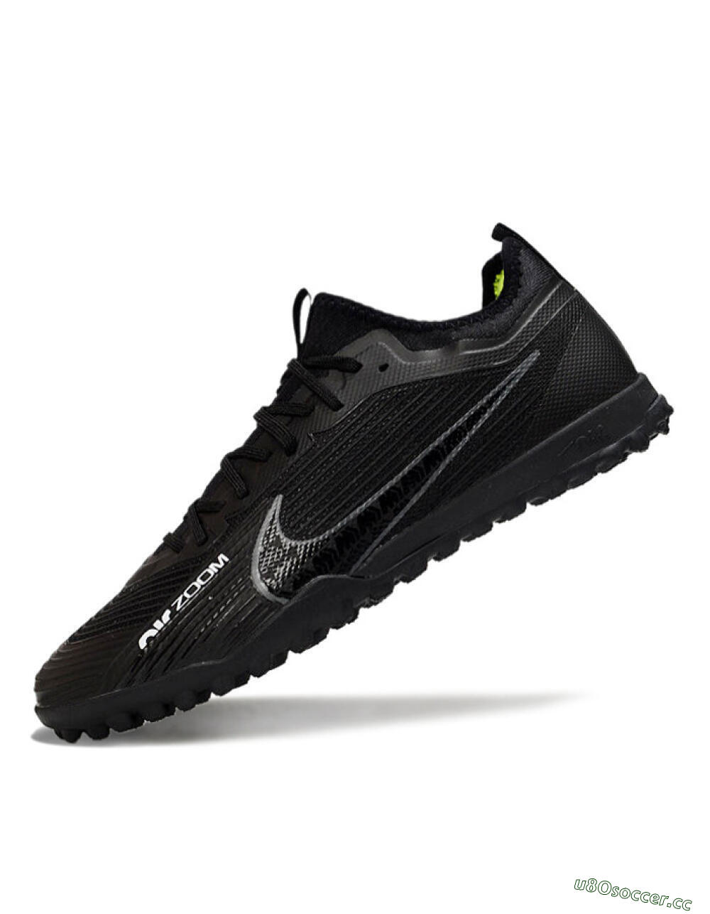 Unisex Nike Air Zoom Mercurial Vapor 15 Pro TF Artificial Turf Low-Tops Football Shoes - Black/Grey/Yellow 5
