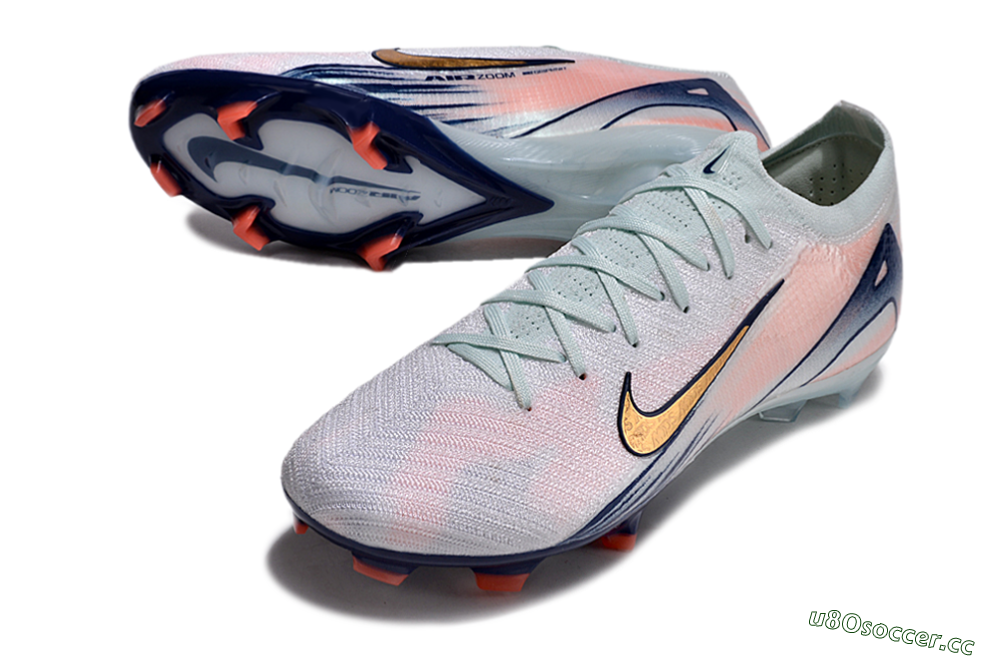 Unisex Nike Air Zoom Mercurial Vapor 16 Elite FG Firm Ground Low-Tops Football Boots - Jade/Yellow/Pink 3