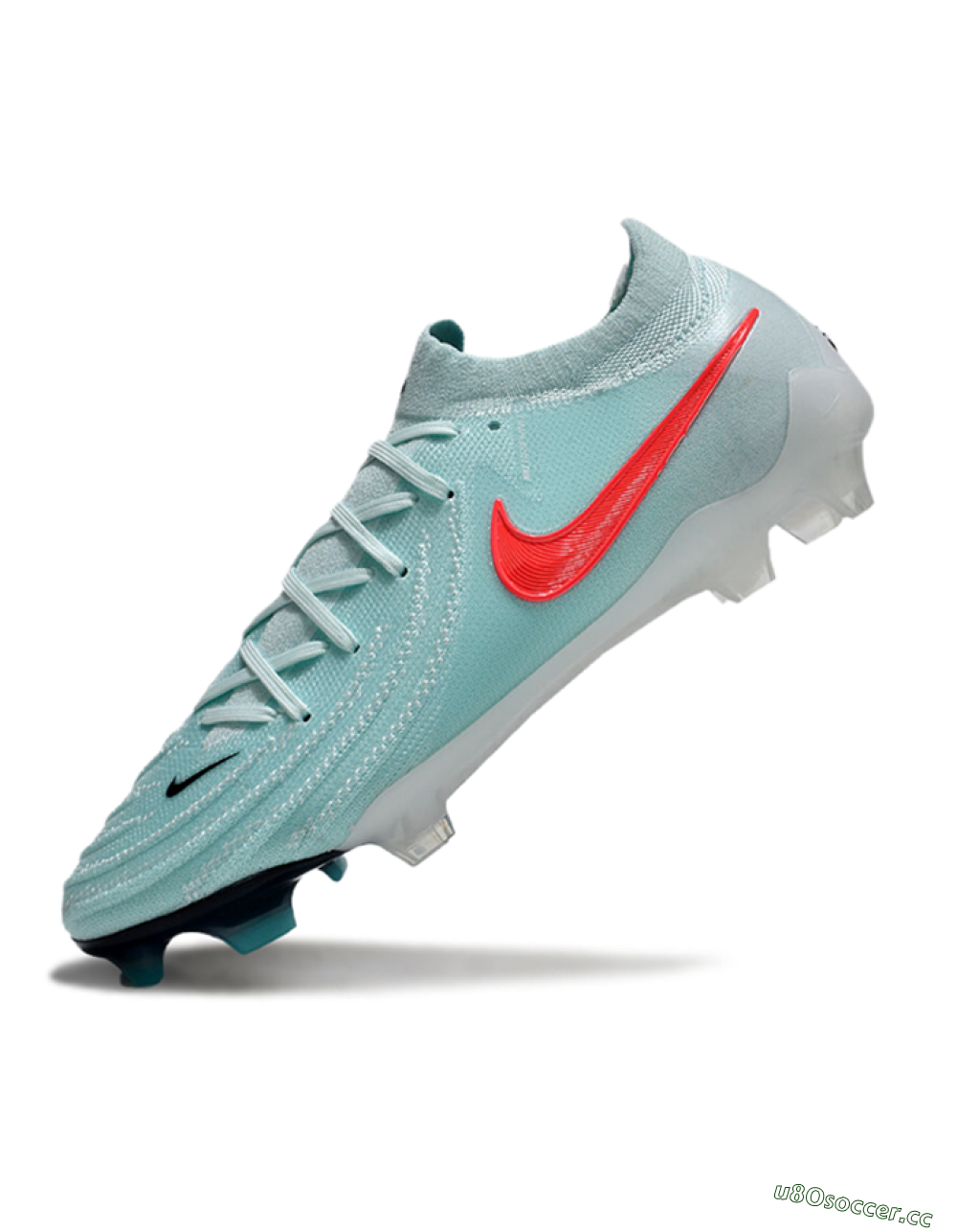 Men's Nike Phantom Luna Elite FG Firm Ground Low-Tops Football Boots - Jade/Red/Black 5