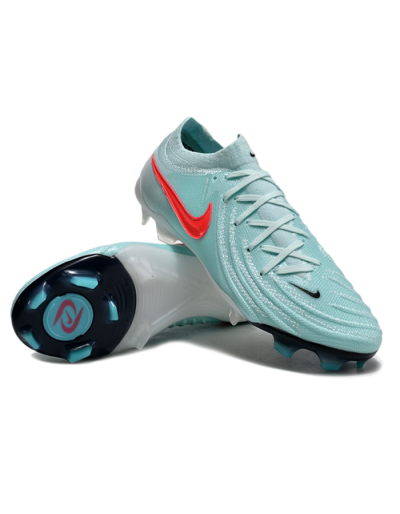 Men's Nike Phantom Luna Elite FG Firm Ground Low-Tops Football Boots - Jade/Red/Black