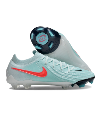 Men's Nike Phantom Luna Elite FG Firm Ground Low-Tops Football Boots - Jade/Red/Black