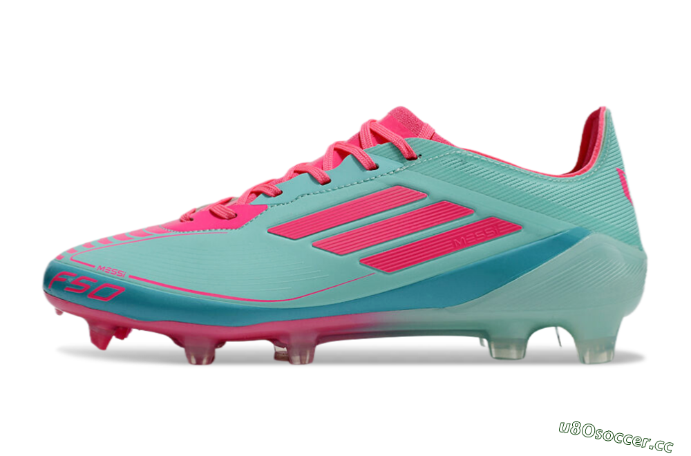 Men's Adidas F50 Elite FG Firm Ground Low-Tops Football Boots - Jade/Red/Blue 0