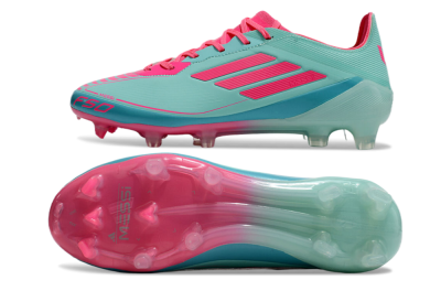 Men's Adidas F50 Elite FG Firm Ground Low-Tops Football Boots - Jade/Red/Blue