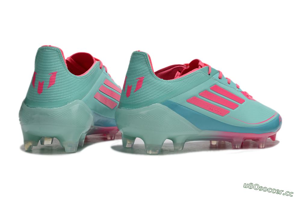 Men's Adidas F50 Elite FG Firm Ground Low-Tops Football Boots - Jade/Red/Blue 6