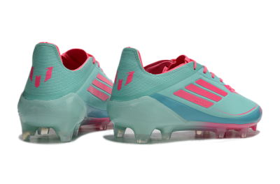 Men's Adidas F50 Elite FG Firm Ground Low-Tops Football Boots - Jade/Red/Blue