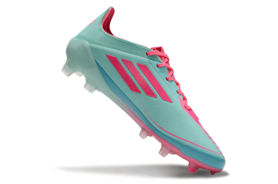 Men's Adidas F50 Elite FG Firm Ground Low-Tops Football Boots - Jade/Red/Blue