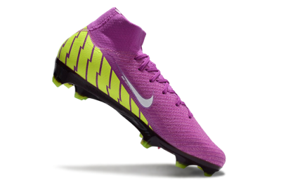 Unisex Nike Air Zoom Mercurial Superfly 10 Elite FG Firm Ground High-Tops Football Boots - Red/White/Yellow