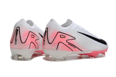 Men's Nike Air Zoom Mercurial Vapor 16 Elite FG Firm Ground Low-Tops Football Boots - White/Black/Pink