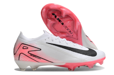 Men's Nike Air Zoom Mercurial Vapor 16 Elite FG Firm Ground Low-Tops Football Boots - White/Black/Pink