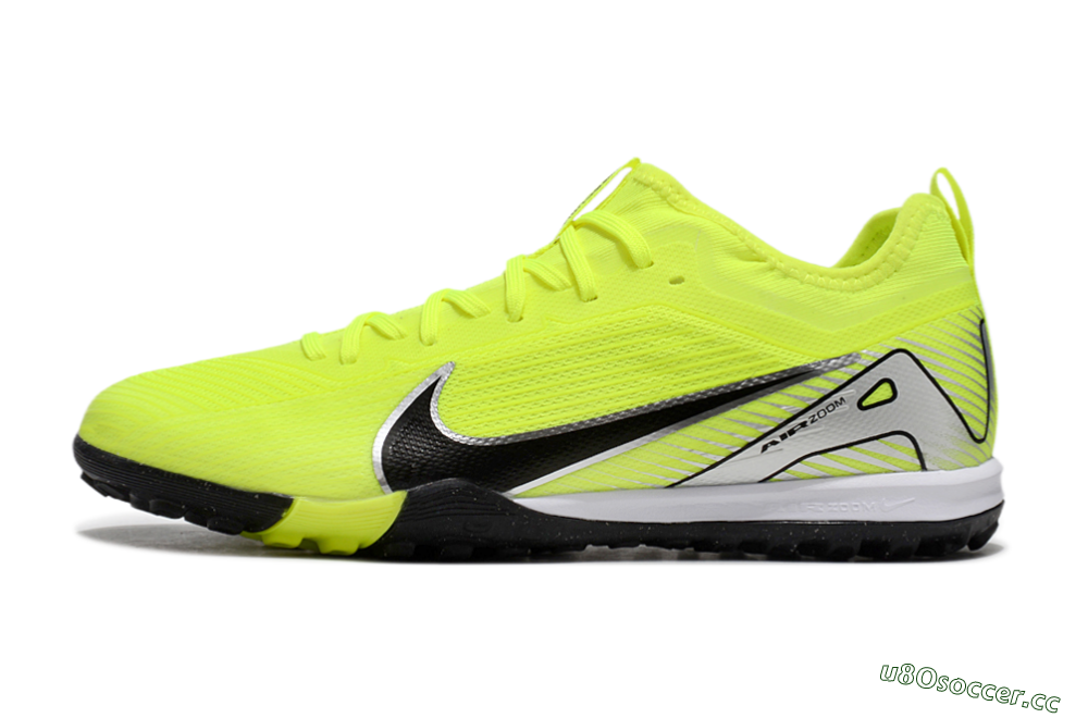 Unisex Nike Air Zoom Mercurial Vapor 16 Pro TF Artificial Turf Low-Tops Football Shoes - Yellow/Black/Silver 0