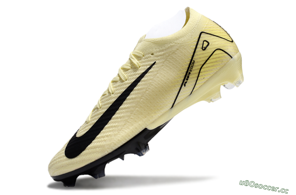 Men's Nike Air Zoom Mercurial Vapor 16 Elite FG Firm Ground Low-Tops Football Boots - Beige/Black 5