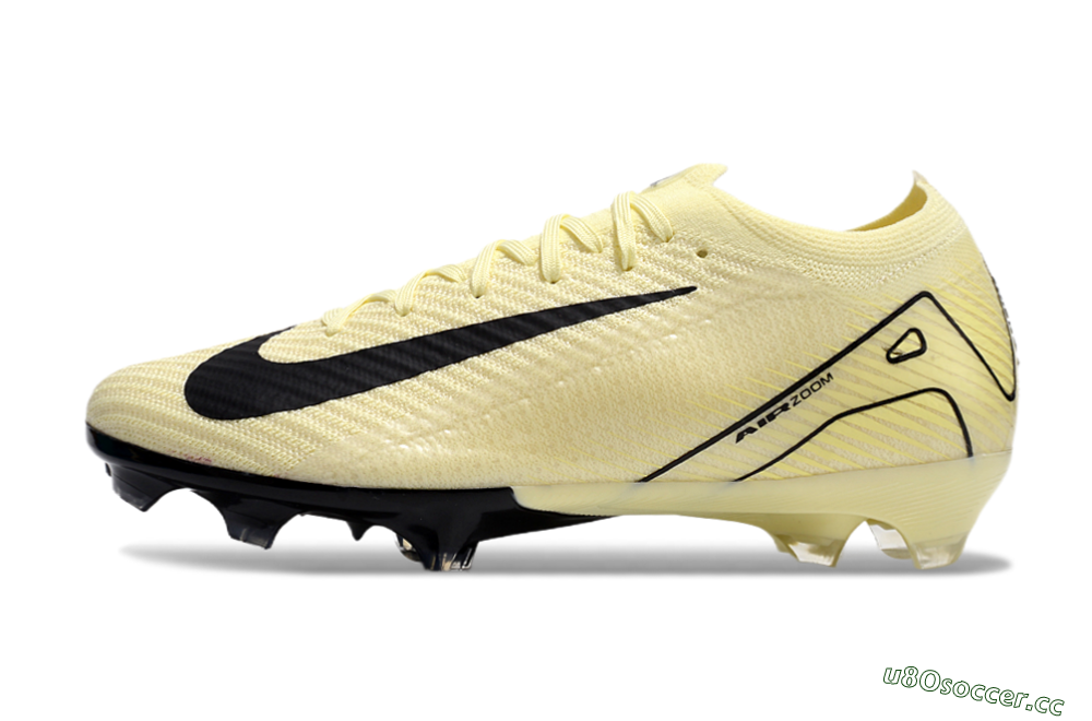 Men's Nike Air Zoom Mercurial Vapor 16 Elite FG Firm Ground Low-Tops Football Boots - Beige/Black 0