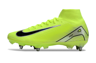 Men's Nike Air Zoom Mercurial Superfly 10 Elite SG Soft Ground High-Tops Football Boots - Yellow/Black/Silver