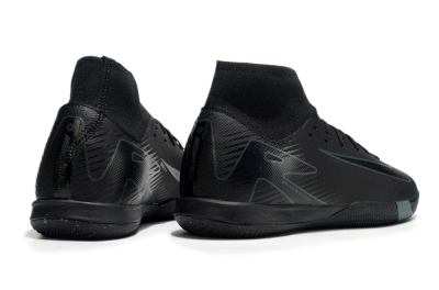 Men's Nike Air Zoom Mercurial Superfly 10 Academy IC Indoor & Futsal High-Tops Football Shoes - Black/Green