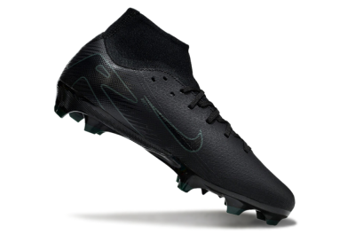 Men's Nike Air Zoom Mercurial Superfly 10 Academy FG Firm Ground High-Tops Football Boots - Black/Green