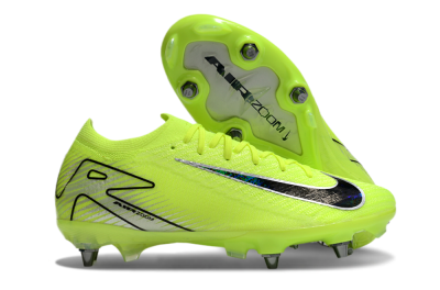 Men's Nike Air Zoom Mercurial Vapor 16 Elite SG Soft Ground Low-Tops Football Boots - Yellow/Black/Silver