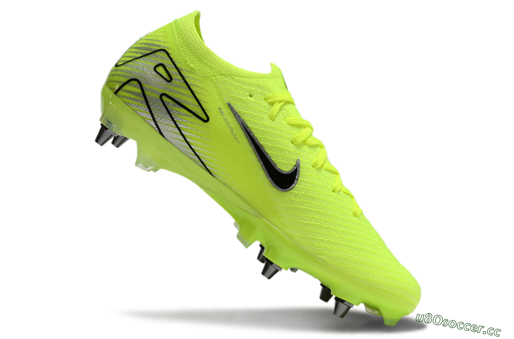 Men's Nike Air Zoom Mercurial Vapor 16 Elite SG Soft Ground Low-Tops Football Boots - Yellow/Black/Silver 4