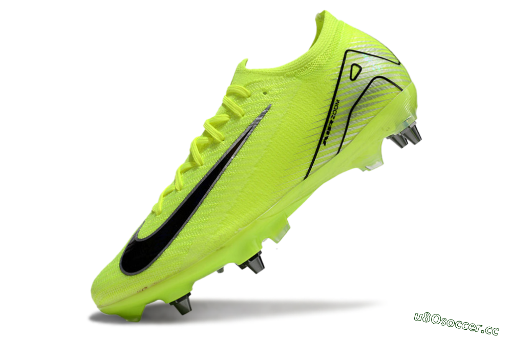 Men's Nike Air Zoom Mercurial Vapor 16 Elite SG Soft Ground Low-Tops Football Boots - Yellow/Black/Silver 5