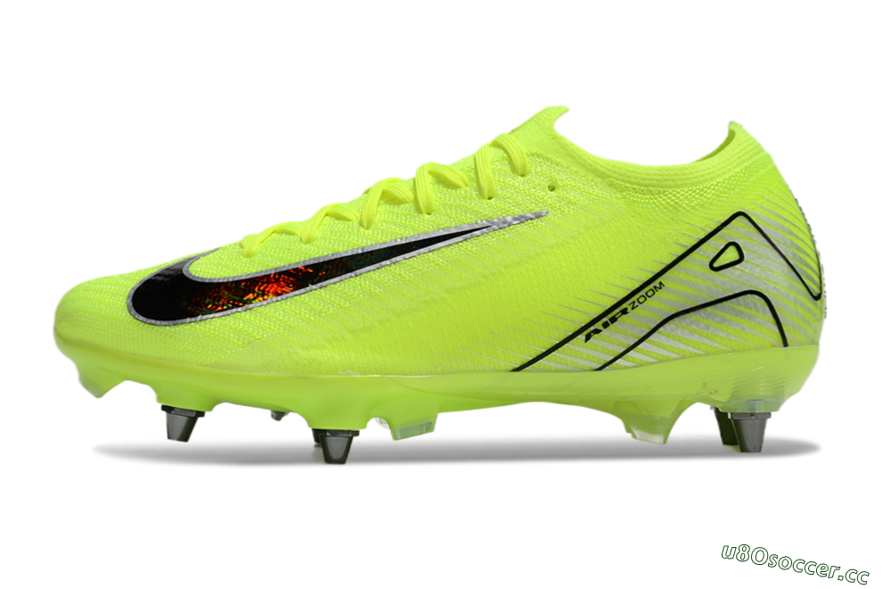 Men's Nike Air Zoom Mercurial Vapor 16 Elite SG Soft Ground Low-Tops Football Boots - Yellow/Black/Silver 0