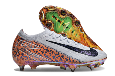 Men's Nike Air Zoom Mercurial Vapor 16 Pro SG Soft Ground Low-Tops Football Boots - Grey/Black/Leopard