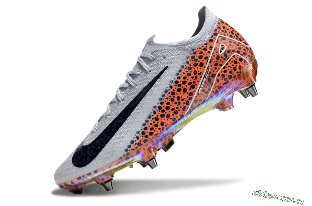 Men's Nike Air Zoom Mercurial Vapor 16 Pro SG Soft Ground Low-Tops Football Boots - Grey/Black/Leopard 5