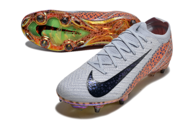 Men's Nike Air Zoom Mercurial Vapor 16 Pro SG Soft Ground Low-Tops Football Boots - Grey/Black/Leopard