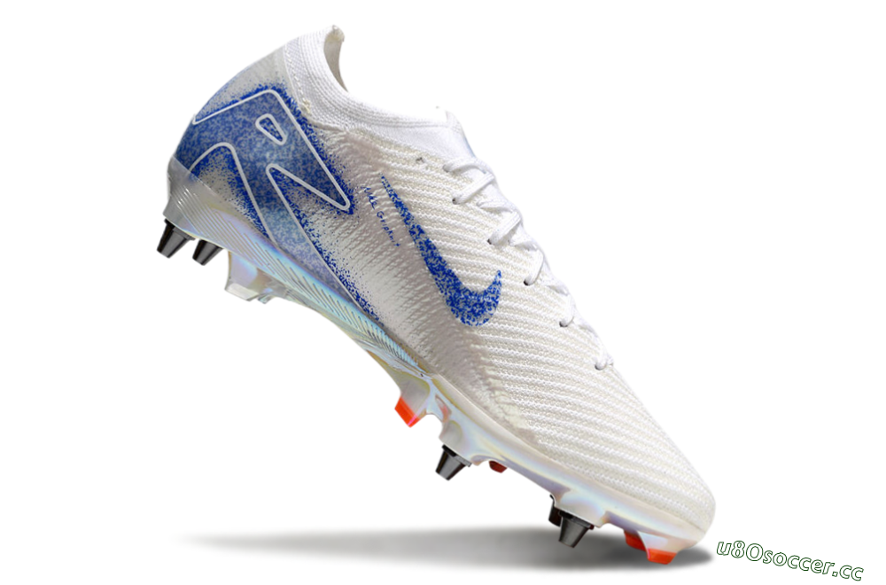Men's Nike Air Zoom Mercurial Vapor 16 Pro SG Soft Ground Low-Tops Football Boots - Beige/White/Blue 4