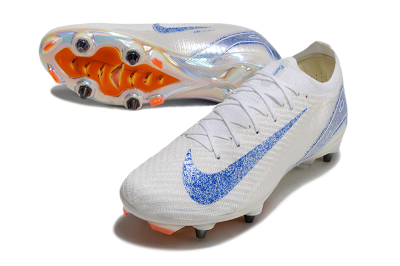 Men's Nike Air Zoom Mercurial Vapor 16 Pro SG Soft Ground Low-Tops Football Boots - Beige/White/Blue