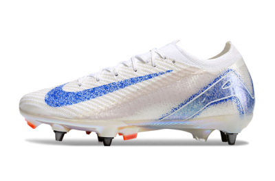 Men's Nike Air Zoom Mercurial Vapor 16 Pro SG Soft Ground Low-Tops Football Boots - Beige/White/Blue