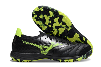 Men's Mizuno Morelia Neo Sala M8 TF Artificial Turf Low-Tops Football Shoes - Black/Yellow