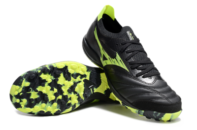 Men's Mizuno Morelia Neo Sala M8 TF Artificial Turf Low-Tops Football Shoes - Black/Yellow