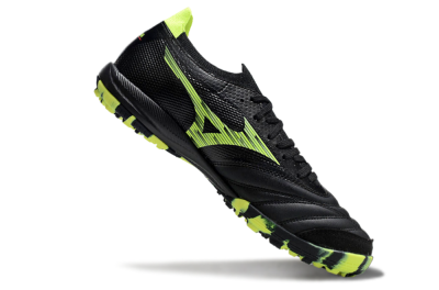 Men's Mizuno Morelia Neo Sala M8 TF Artificial Turf Low-Tops Football Shoes - Black/Yellow