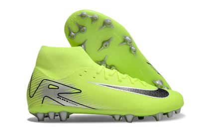 Men's Nike Air Zoom Mercurial Superfly 10 Academy AG Artificial Grass High-Tops Football Boots - Yellow/Black/Silver