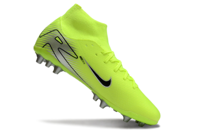 Men's Nike Air Zoom Mercurial Superfly 10 Academy AG Artificial Grass High-Tops Football Boots - Yellow/Black/Silver