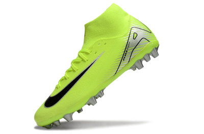 Men's Nike Air Zoom Mercurial Superfly 10 Academy AG Artificial Grass High-Tops Football Boots - Yellow/Black/Silver