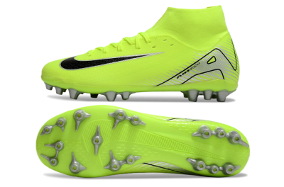 Men's Nike Air Zoom Mercurial Superfly 10 Academy AG Artificial Grass High-Tops Football Boots - Yellow/Black/Silver